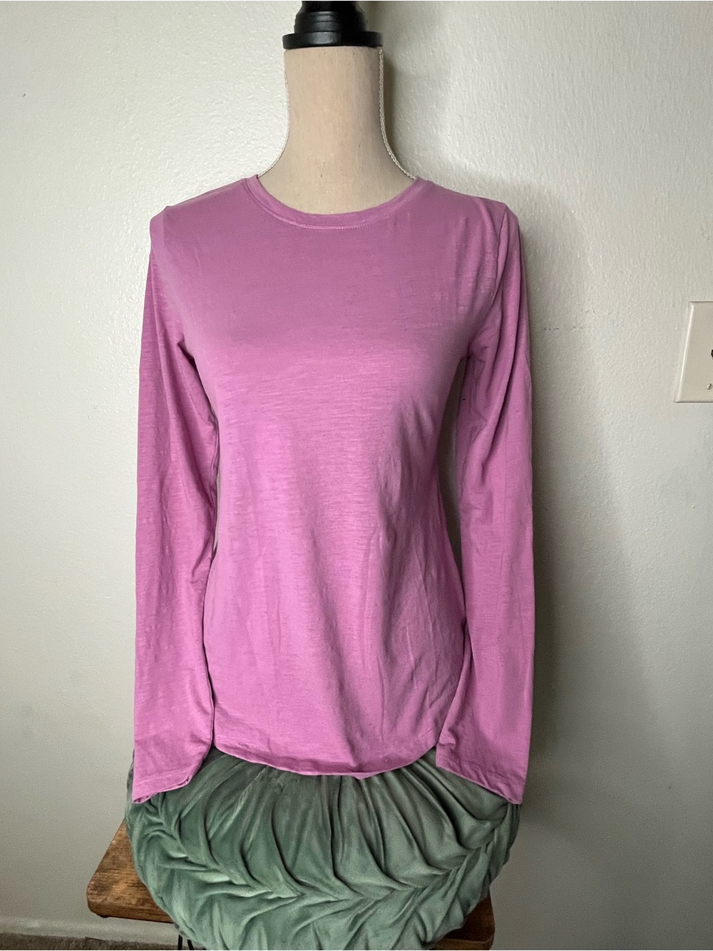 Sonoma Pink Long Sleeve Crewneck Top